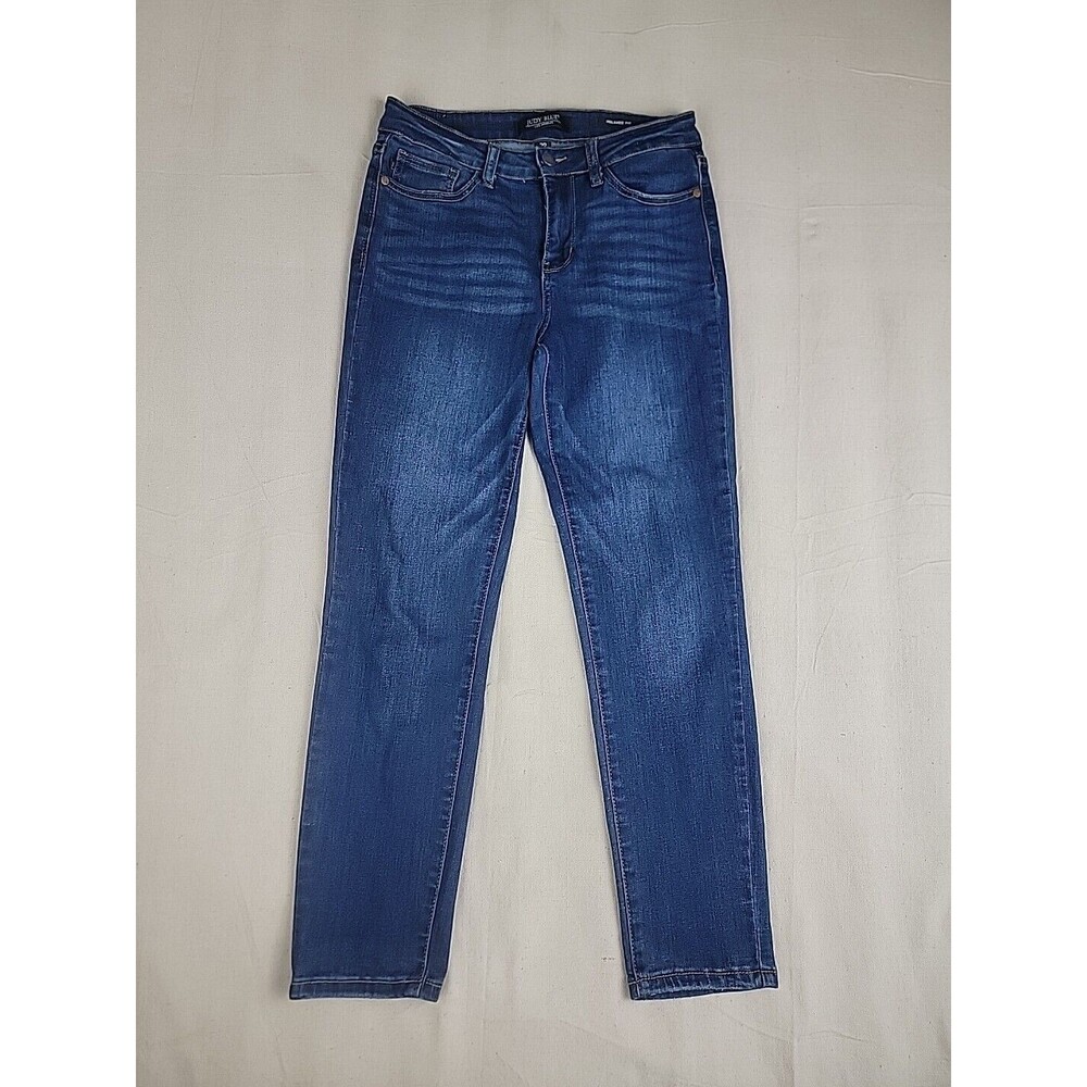 Judy Blue Relaxed Fit Jeans Womens 28 Blue Dark Wash Straight Leg Baggy‎
